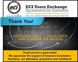 2018 ECI User’s Exchange – Thank You!