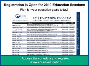 2019 ECI Education Sessions Schedule