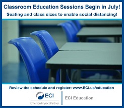 ECI Classroom Education Sessions Begin in July!